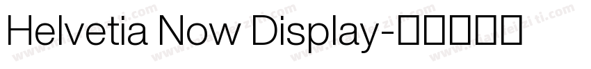 Helvetia Now Display字体转换
